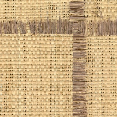 Tapeta naturalna z włókien rafii - geometryczna CMO Paris WRA 12 72 Raphia Cadre Raffia Wallcovering 4