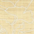 Tapeta  naturalna z włókien rafii – haftowane liście miłorzębu CMO Paris WRA 13 10 Raphia Brodé Raffia Wallcovering 4