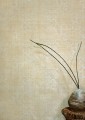 Tapeta  naturalna z włókien rafii – haftowane liście miłorzębu CMO Paris WRA 13 10 Raphia Brodé Raffia Wallcovering 4