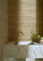 Tapeta naturalna z włókien abaki - poziome pasma CMO Paris WAB 08 80 Abaca Tressé Abaca Wallcovering