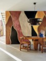 Mural artystyczny witraż Elitis VP 1001 03 Le Palais des Vents Cordes Sensibles x Véronique de Soultrait