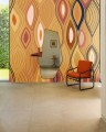 Mural abstrakcyjny - płynne linie Elitis VP 1002 01 Arabesque Cordes Sensibles x Véronique de Soultrait