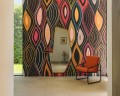 Mural abstrakcyjny - płynne linie Elitis VP 1002 02 Arabesque Cordes Sensibles x Véronique de Soultrait