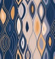 Mural abstrakcyjny - płynne linie Elitis VP 1002 03 Arabesque Cordes Sensibles x Véronique de Soultrait