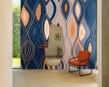Mural abstrakcyjny - płynne linie Elitis VP 1002 03 Arabesque Cordes Sensibles x Véronique de Soultrait