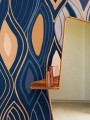 Mural abstrakcyjny - płynne linie Elitis VP 1002 03 Arabesque Cordes Sensibles x Véronique de Soultrait