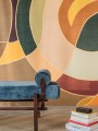 Mural geometryczny Elitis VP 1003 02 Terre Cordes Sensibles x Véronique de Soultrait