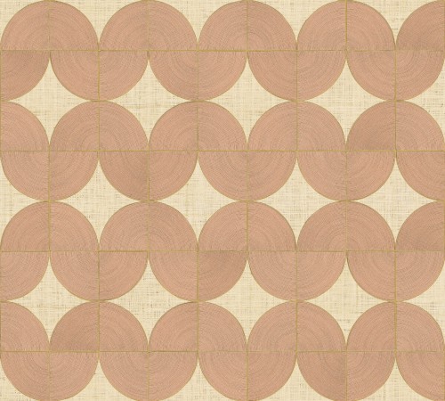 Tapeta geometryczna falująca ze strukturą sznurka Elitis VP 995 90 Courbes Cordes Sensibles x Véronique de Soultrait