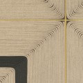 Tapeta geometryczna kwadraty ze strukturą sznurka Elitis VP 996 01 Carrés Jalonnés Cordes Sensibles x Véronique de Soultrait