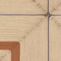 Tapeta geometryczna kwadraty ze strukturą sznurka Elitis VP 996 11 Carrés Jalonnés Cordes Sensibles x Véronique de Soultrait