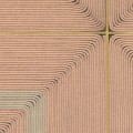 Tapeta geometryczna kwadraty ze strukturą sznurka Elitis VP 996 50 Carrés Jalonnés Cordes Sensibles x Véronique de Soultrait