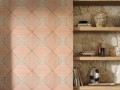 Tapeta geometryczna kwadraty ze strukturą sznurka Elitis VP 996 50 Carrés Jalonnés Cordes Sensibles x Véronique de Soultrait