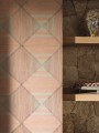 Tapeta geometryczna kwadraty ze strukturą sznurka Elitis VP 996 50 Carrés Jalonnés Cordes Sensibles x Véronique de Soultrait
