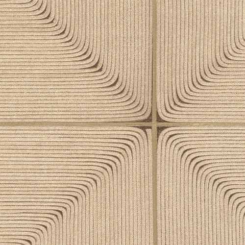 Tapeta geometryczna ze strukturą sznurka Elitis VP 997 10 Sillage Cordes Sensibles x Véronique de Soultrait