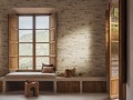 Tapeta inspirowana strukturą kamienia Elitis VP 1030 05 Scorza Lanzarote