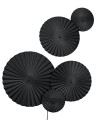 1 szt / 24H Lampa ścienna ryflowane talerze Omega Black 231011 Globen Czarna