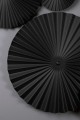 1 szt / 24H Lampa ścienna ryflowane talerze Omega Black 231011 Globen Czarna