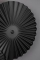 1 szt / 24H Lampa ścienna ryflowane talerze Omega Black 231011 Globen Czarna