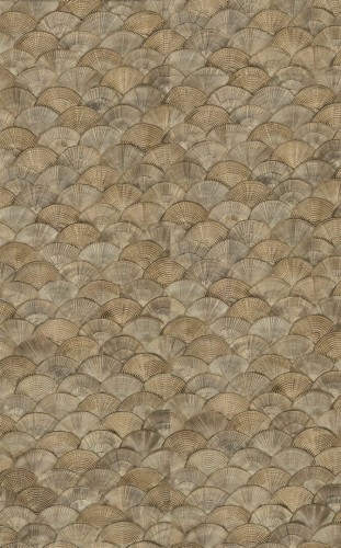 Tapeta wachlarze / muszle Elitis RM 1118 91 Calyptra Écume