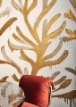 Mural wodorosty na tynku Elitis VP 1005 01 Algues Dorées Kintsugi