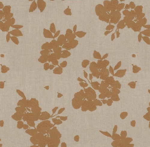 Tkanina lniana z kwiatowym haftem Casamance 90900239 Gardenia The Lost Garden