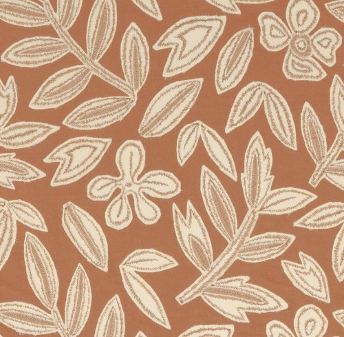 Tkanina z aksamitnym, roślinnym wzorem Casamance 90990233 Forget Me Not The Lost Garden