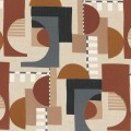 Tkanina z haftem geometryczna Casamance 90730181 A Contretemps Les Modernes