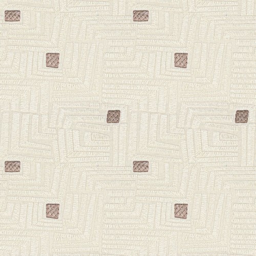 Tkanina haftowana geometryczna Casamance 90750131 Composition Les Modernes
