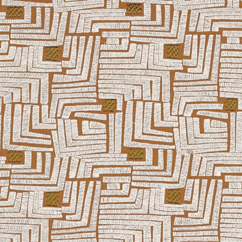 Tkanina haftowana geometryczna Casamance 90750439 Composition Les Modernes