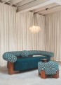 Tkanina geometryczny aksamit Casamance 90890211 Modulor Les Modernes