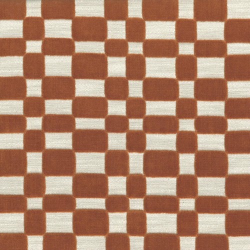 Tkanina geometryczny aksamit Casamance 90890530 Modulor Les Modernes