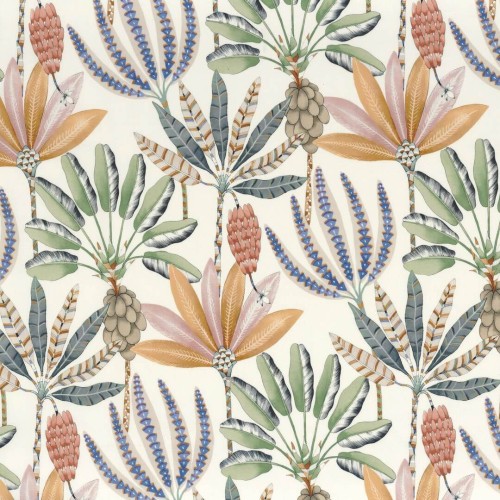 Tkanina zewnętrzna z tropikalnym wzorem Camengo 47020243 Bondi Beach