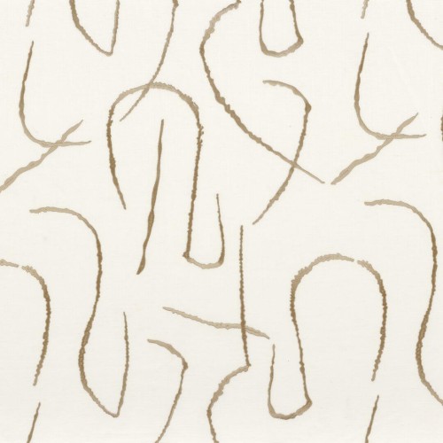 Tkanina z haftowanym, abstrakcyjnym wzorem Camengo 47750193 Fusain Edition