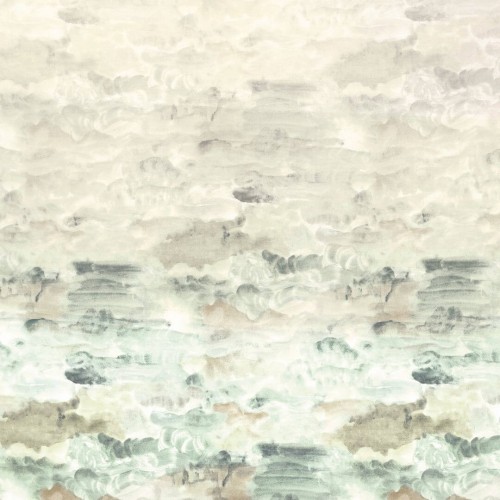 Tkanina – panel abstrakcyjna natura  Camengo 48630114 Solis Moon Sheers – 300 cm szer.