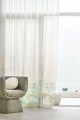 Tkanina – panel abstrakcyjna natura  Camengo 48630114 Solis Moon Sheers – 300 cm szer.