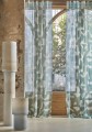 Tkanina lniany woal z geometrycznym wzorem Casamance 92670789 Estompe Illusion - 298 cm szer.