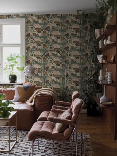 Mural abstrakcyjne safari Boras Tapeter Studio 9836W Hypnotic Safari