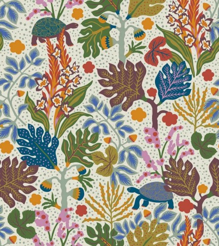 Mural botaniczny - żółwie Boras Tapeter Studio 9854W Turgras