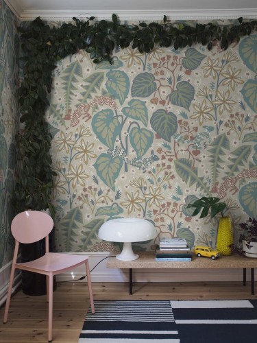 Mural botaniczny - wiewiórki Boras Tapeter Studio 9855W Zingkorre