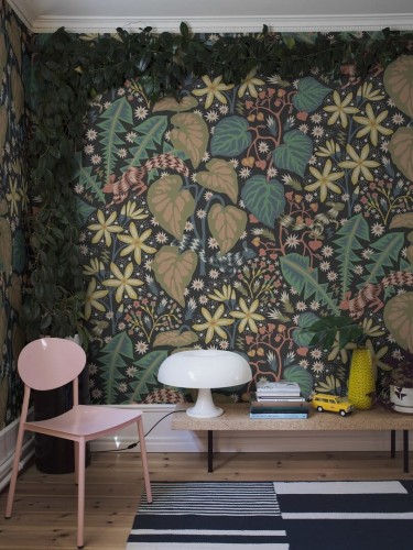 Mural botaniczny - wiewiórki Boras Tapeter Studio 9856W Zingkorre