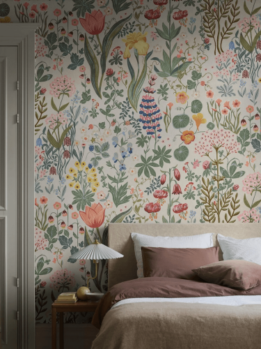 Mural ze wzorem łąki Boras Tapeter Studio 9781W Blomsterhav Grand