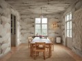 Fototapeta drzewa cedrowe Sandberg S10723 Alba Mural Beige Heritage