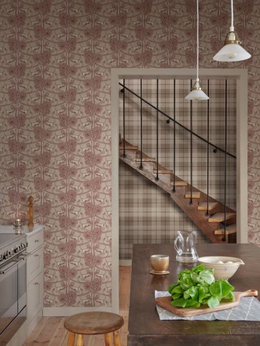 Fototapeta w stylu vintage Sandberg S10736 Leopold Burgundy Heritage