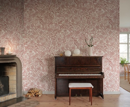 Fototapeta botaniczna Sandberg S10743 Eden Mural Red Heritage