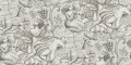 Fototapeta z mitologicznym wzorem Sandberg S10757 Baccus Graphite Heritage