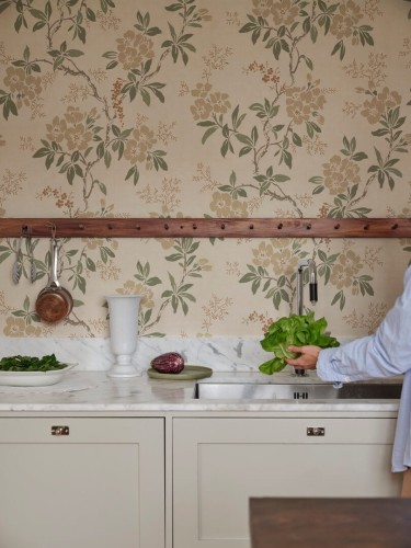 Fototapeta kwiatowa winorośl Sandberg S10842 Vera Beige Heritage