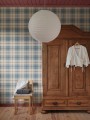 Tapeta szkocka krata Sandberg S10753 Ranold Light Blue Heritage