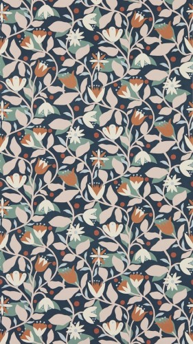 Tapeta kwiatowe pnącza Scion 113282 Dancing Daisies Oakham
