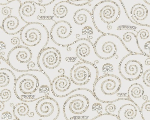 Tapeta spiralne linie J&V 25602 Stoclet Academy A Tribute to Gustav Klimt