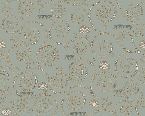 Tapeta spiralne linie J&V 25604 Stoclet Academy A Tribute to Gustav Klimt